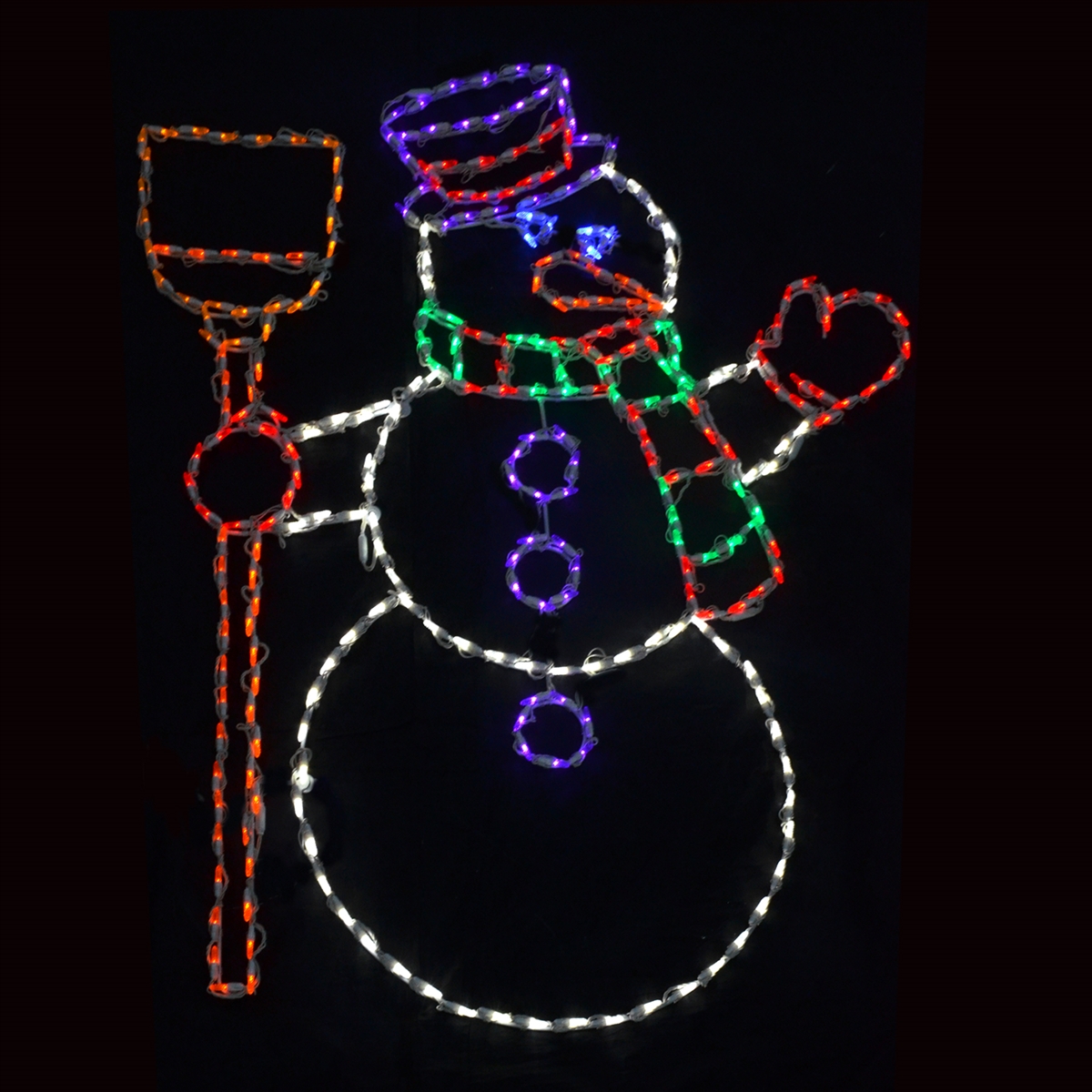 Led Snowman with Broom 57