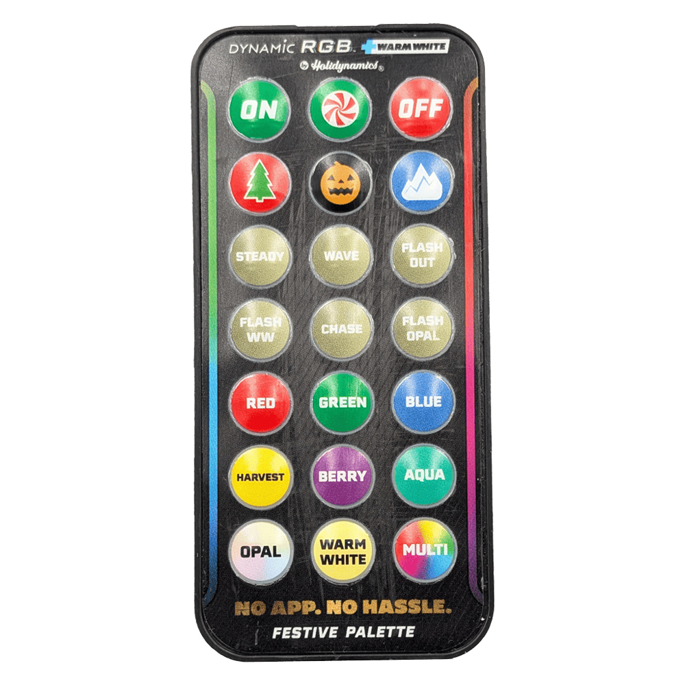 Sparkle RGBWW Enhanced Remote AAA. Handheld remote control for Dynamic RGB + Warm White lighting